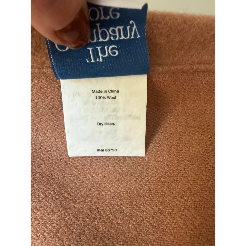 The Company Store Legends Luxury Luxe Lambswool Throw - Toast Brown